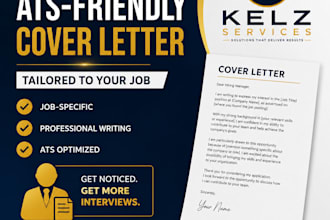 write a professional ats friendly cover letter