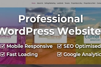design or redesign a professional wordpress estate agency website