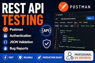 test your rest API using postman and provide detailed reports