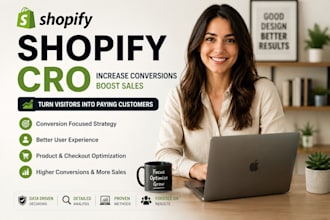 optimize shopify conversion rate, dropshipping store, user experience and sales