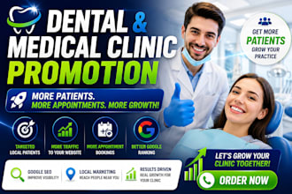 increase appointments traffic for dental and medical clinic website promotion