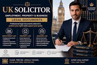 be your UK solicitor for employment, property and business legal documents