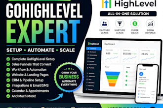 build gohighlevel website, ghl sales funnel, ghl automation expert