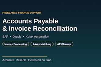process, reconcile and clean up your accounts payable invoices sap and oracle