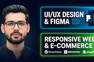 design modern web and mobile ui ux in figma