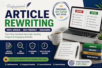 rewrite and proofread your article