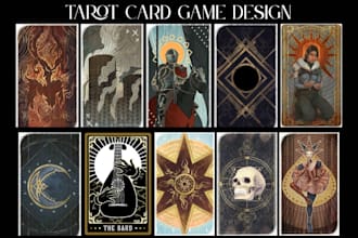 create custom tarot cards, oracle cards and tarot decks
