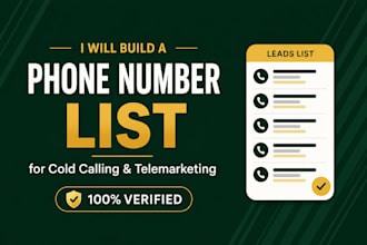 build a phone number list for cold calling and telemarketing