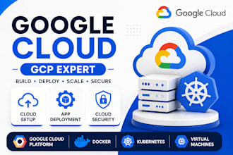 setup google cloud platform gcp infrastructure, vm and cloud deployment