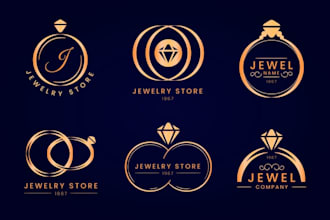 do a premium meaningful wedding ring logo design