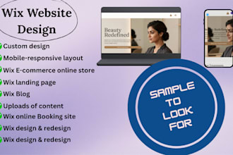 build a mobile friendly wix website with booking