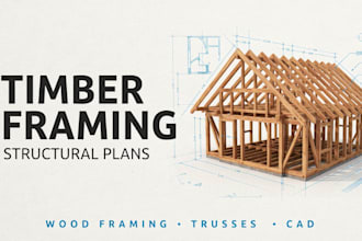 design timber framing, wood structural and truss plans