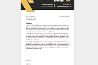 design a professional custom letterhead for your business
