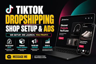 do tik tok shop, instagram shop or set up tiktok shop shopify dropshipping store