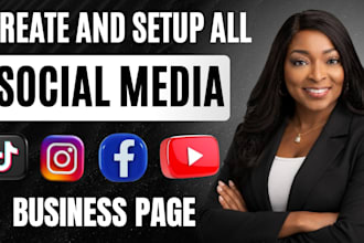create setup and optimize all social media account instagram business page setup