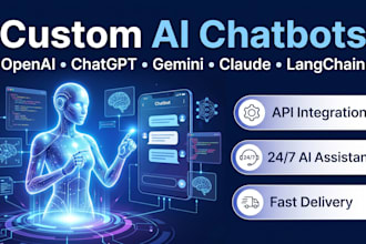build ai chatbot using openai, chatgpt, gemini, claude, and langchain