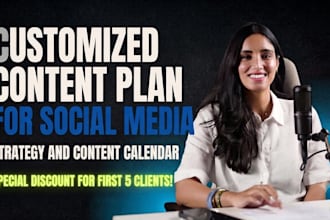 create a social media content calendar and strategy for your brand