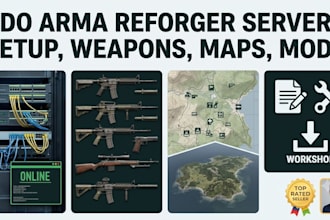 do arma reforger server setup, arma reforger weapons, map creation, arma mod