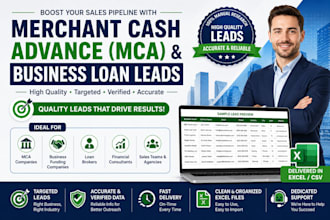 generate high quality merchant cash advance and business loan leads