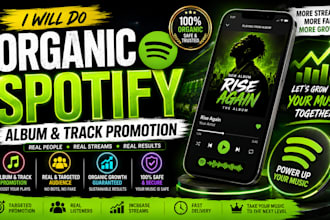 do spotify album promotion, spotify music track promotion