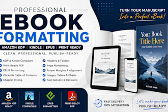 do book formatting for amazon KDP and paperback