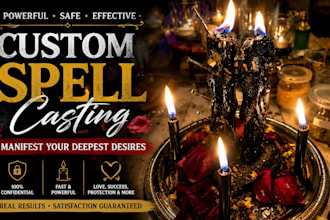 cast a highly effective custom spell to manifest your wish