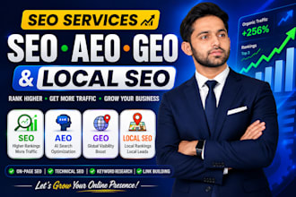 optimize website onpage, GEO, aeo, local, offpage and ai SEO optimization