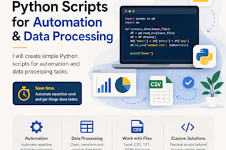 create python scripts for automation and data processing