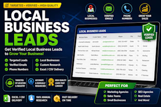 provide targeted local business leads with verified emails and contacts