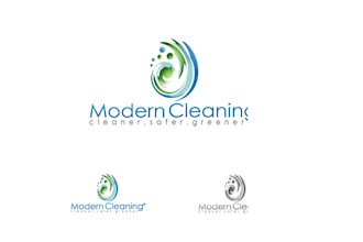 do modern cleaning and maintenance logo design