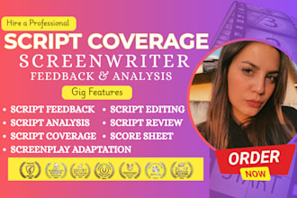 give script coverage, screenplay adaptation, polish screenwriting movie script