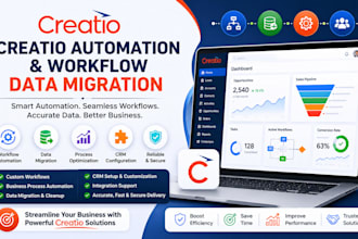 setup creatio automation creatio workflow creatio data migration