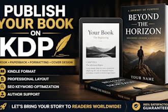 optimize , publish  and launch your amazon KDP book