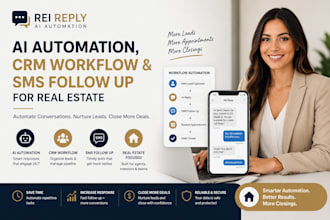 rei reply ai automation, crm workflow sms follow up for real estate