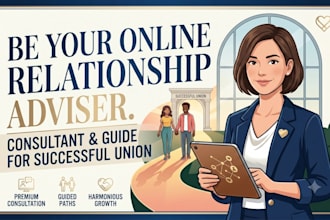 be your online relationship adviser consultant and guide for successful union