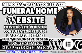 funeral home website funeral service website memorial website cremation service