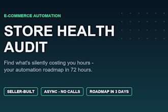 audit your ecommerce store and build you an automation roadmap