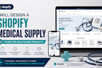 design a shopify medical supply store for healthcare products