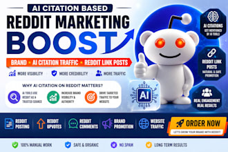 increase ai citation brand website traffic reddit link post