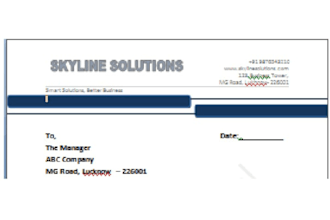 design a professional business latterhead