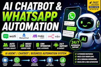 set up wati whatsapp chatbot whatsapp business API ai automation wati template