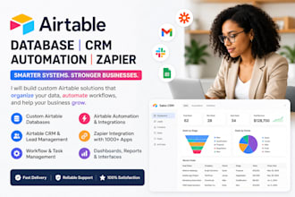 create airtable database, airtable crm, airtable automation, airtable zapier