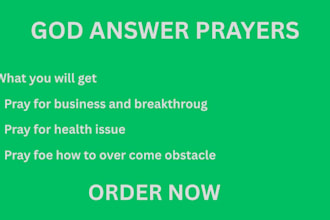 pray with you and offer faith based prayer support