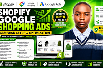 setup shopify google shopping ads campaign for store