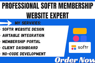 design redesign softr website builder airtable membership portal no code expert