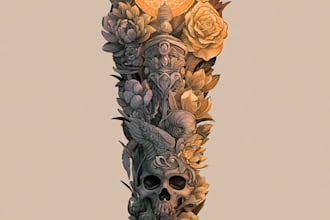 design traditional or modern tribal tattoo art