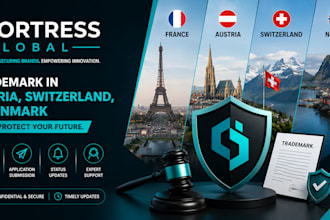 file your trademark in france, austria, switzerland, norway and denmark