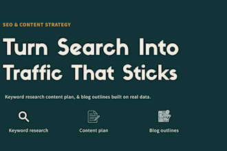 do SEO keyword research website, content strategy, content plan for blog post