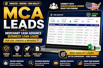 create targeted mca leads for lenders and brokers in the USA