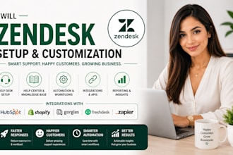 setup zendesk, help center customer support freshdesk gorgias crm automation
